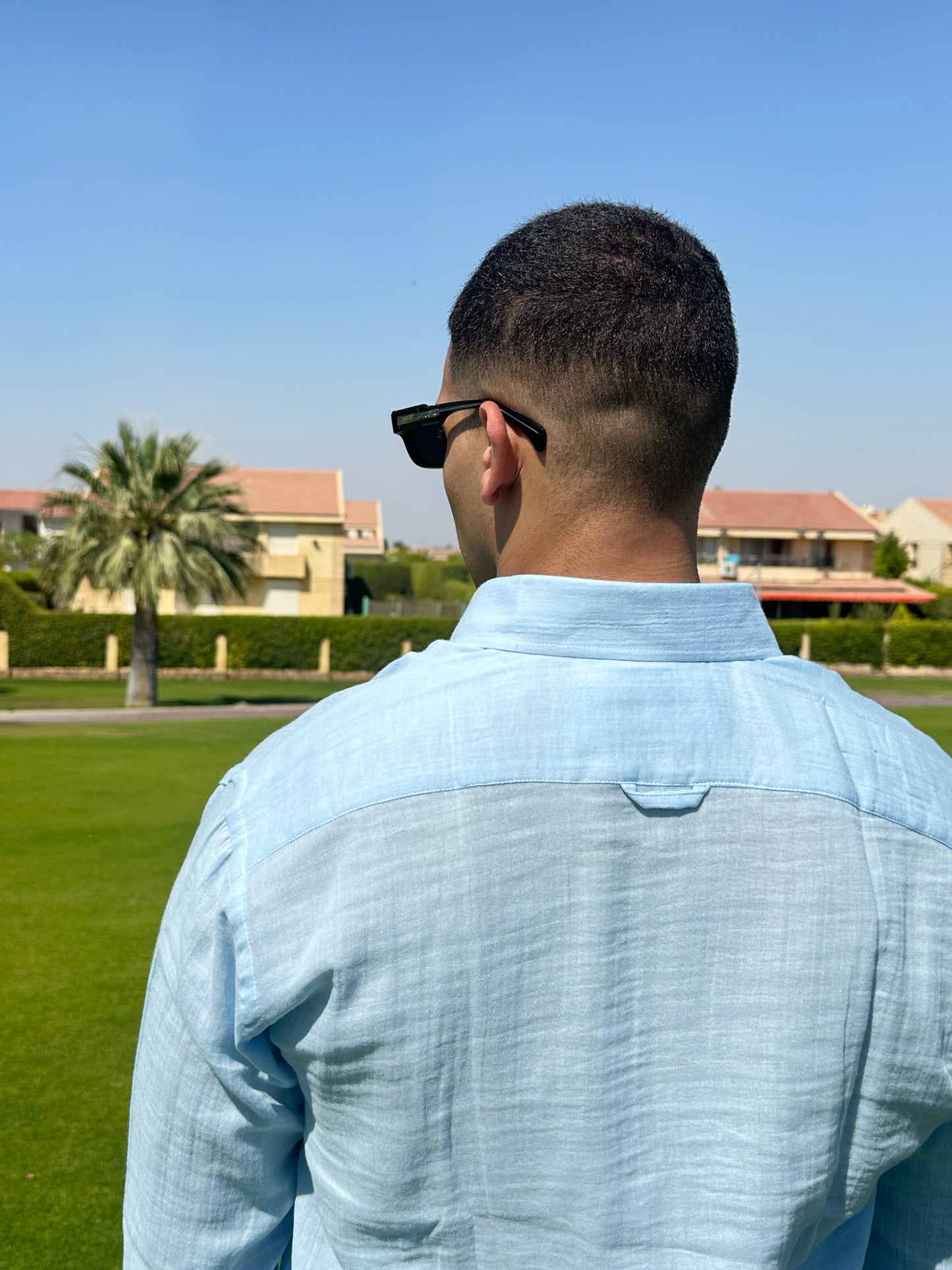 Baby Blue Linen Shirt