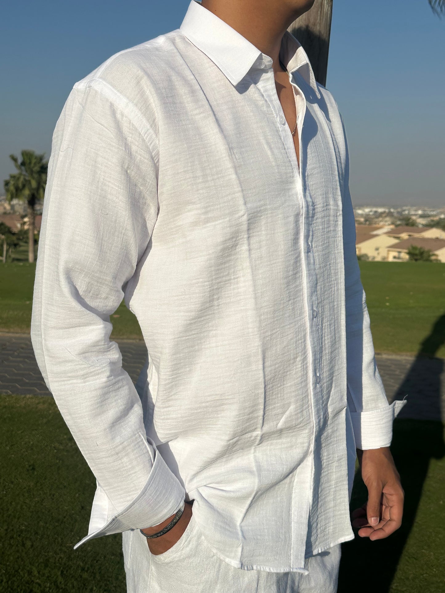 White Linen Shirt