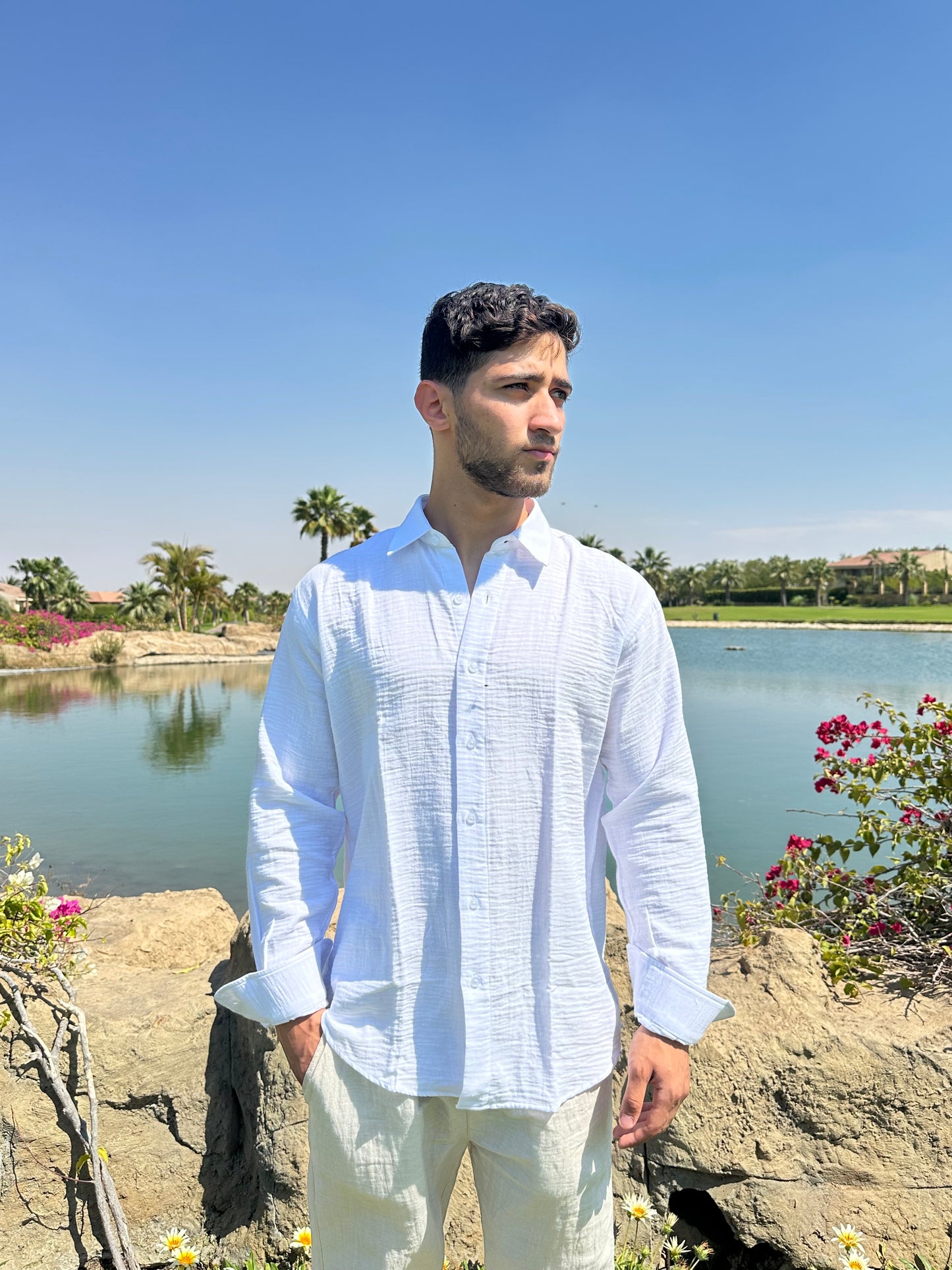 White Linen Shirt