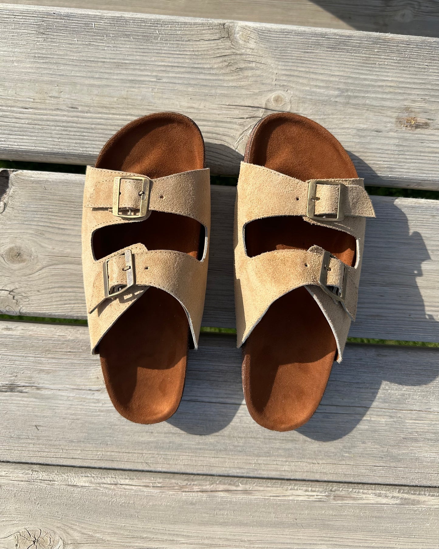 Men Beige Slippers