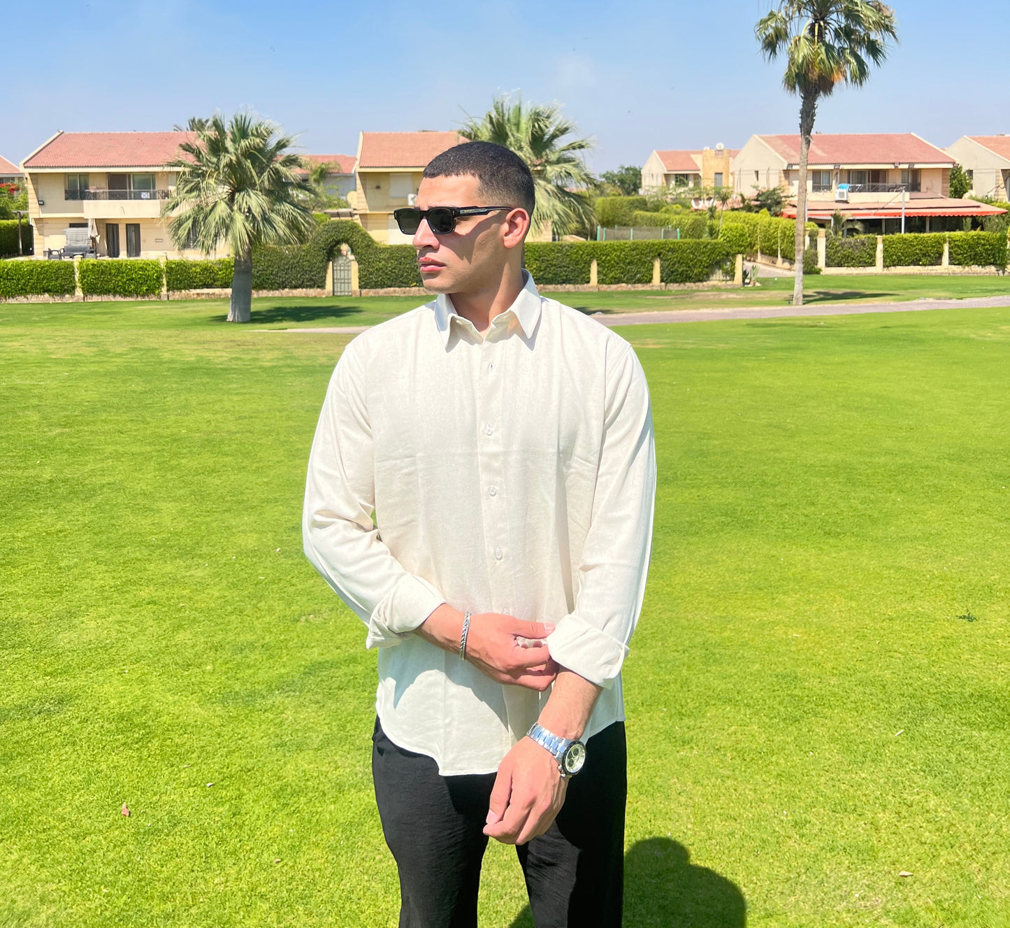 Beige Linen Shirt