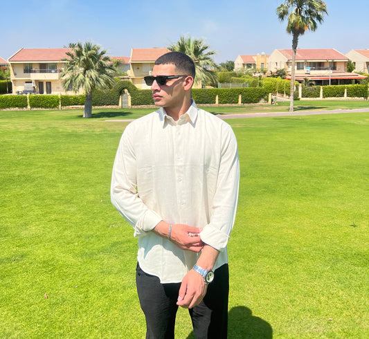 Beige Linen Shirt