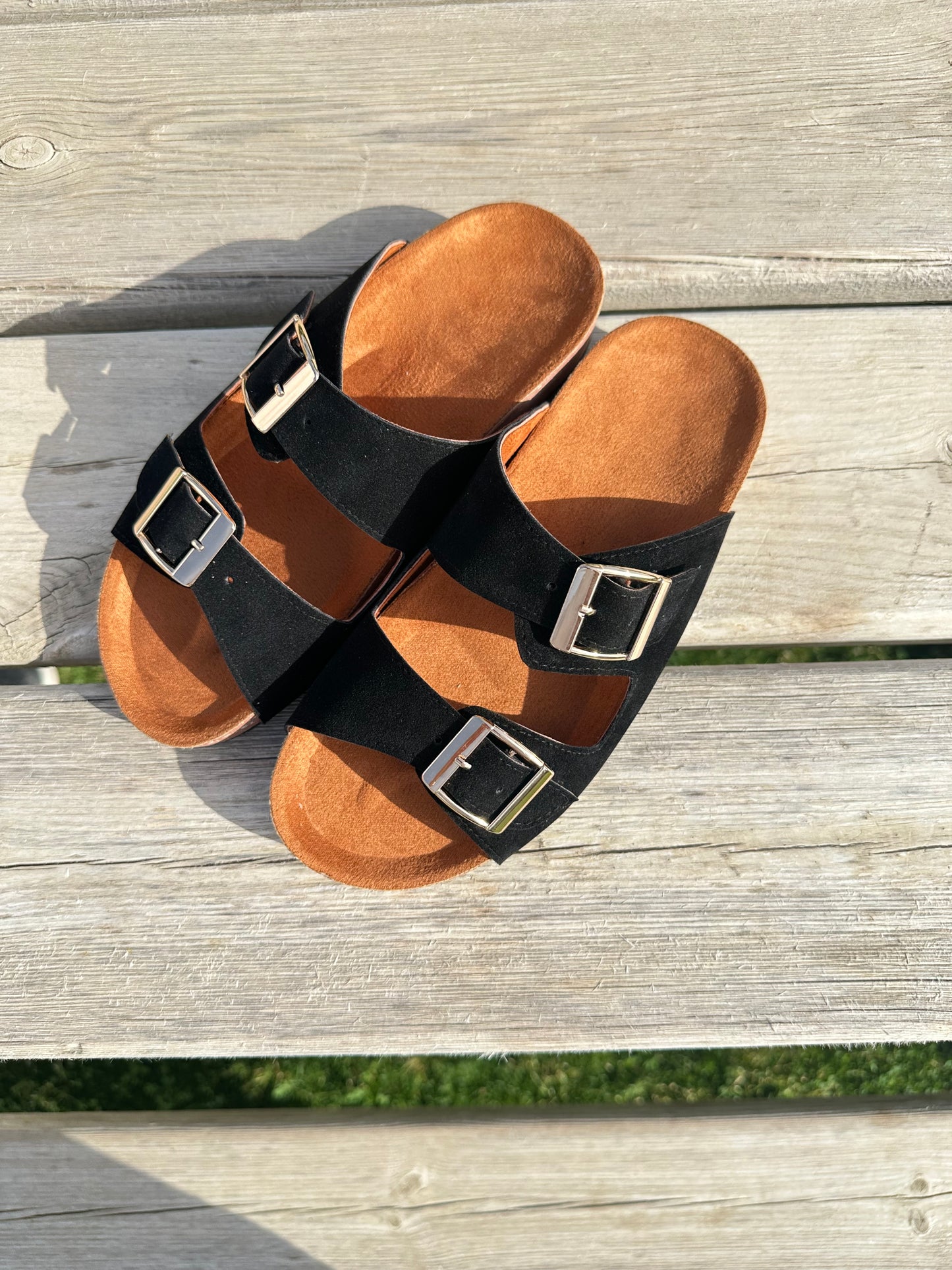 Women Black Slippers