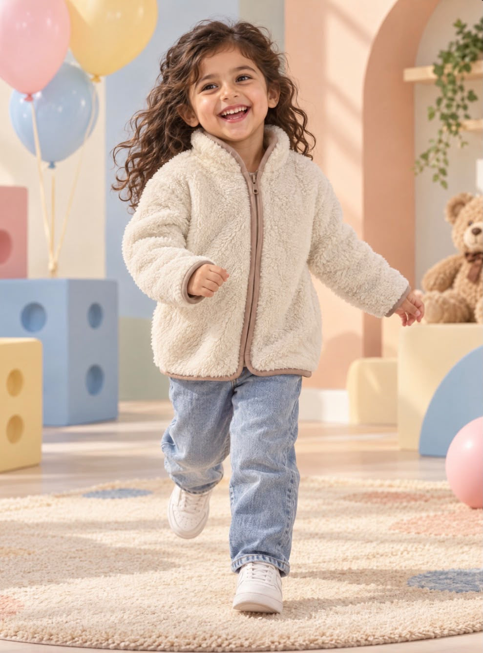 Callistos Teddy Cream Jacket