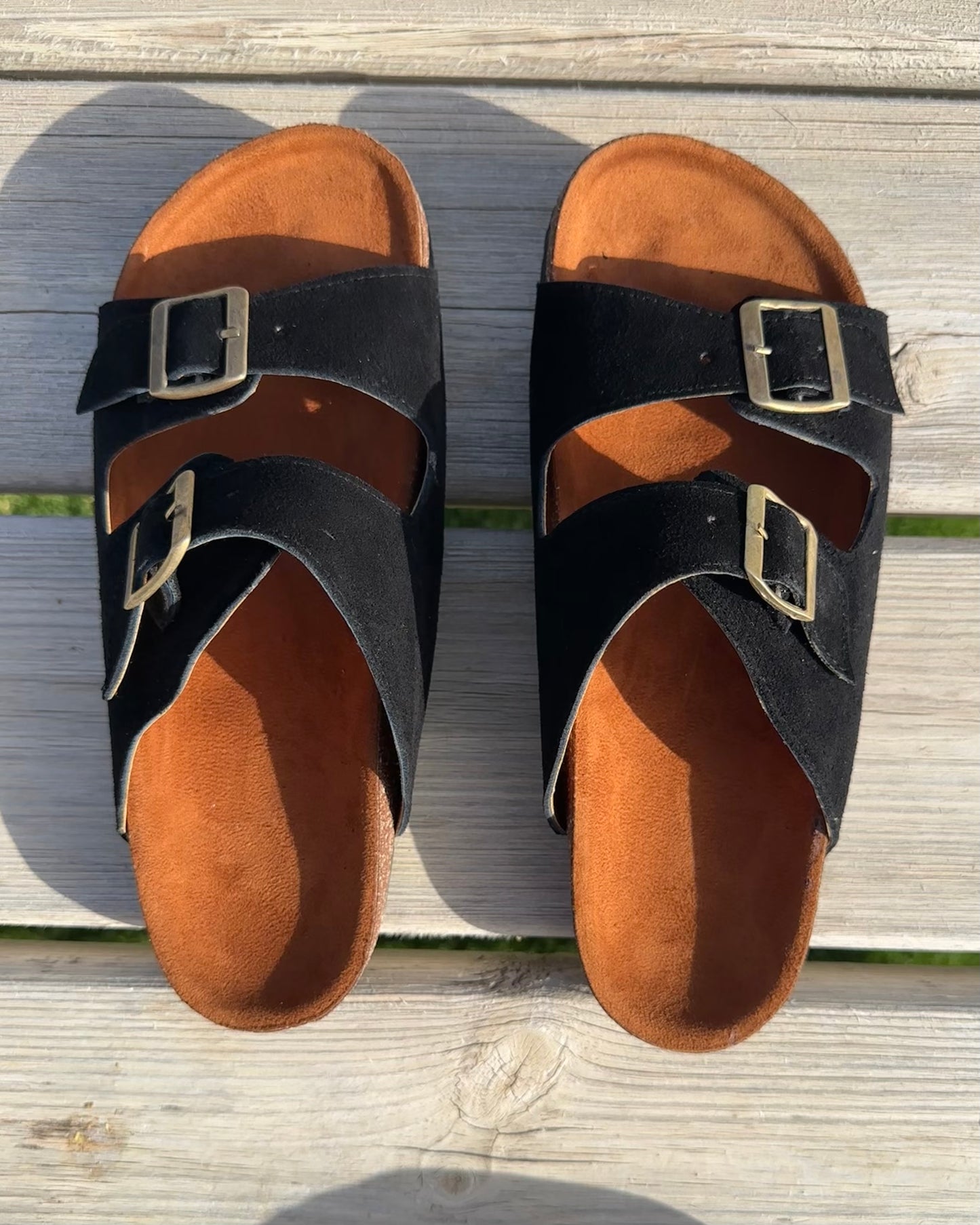 Men Black Slippers