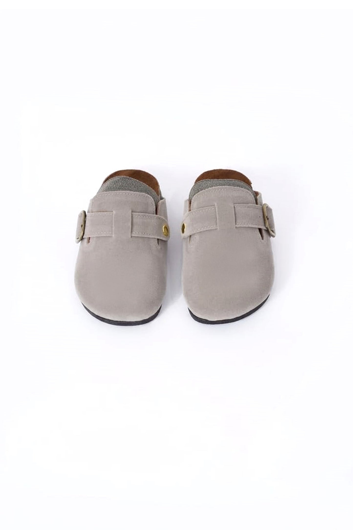 mini grey clogs